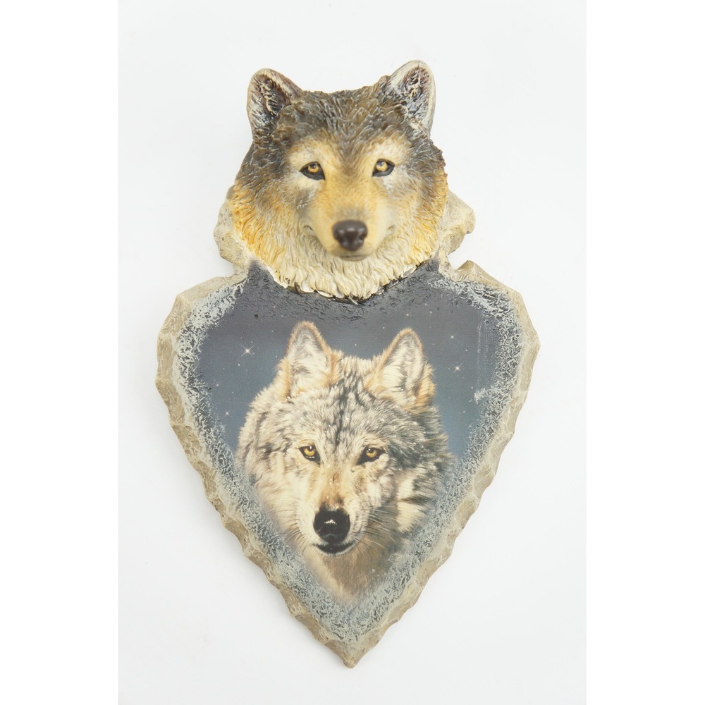 Bradford Exchange Mystic Guardian Wolf‎ Arrowhead Wall Plaque Vivi Crandall EUC